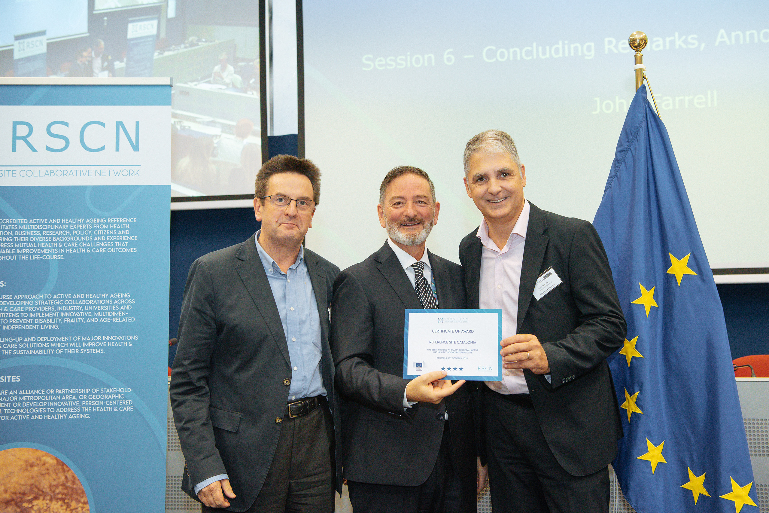 Catalonia is again awarded the European distinction as a region of reference for active and healthy ageing